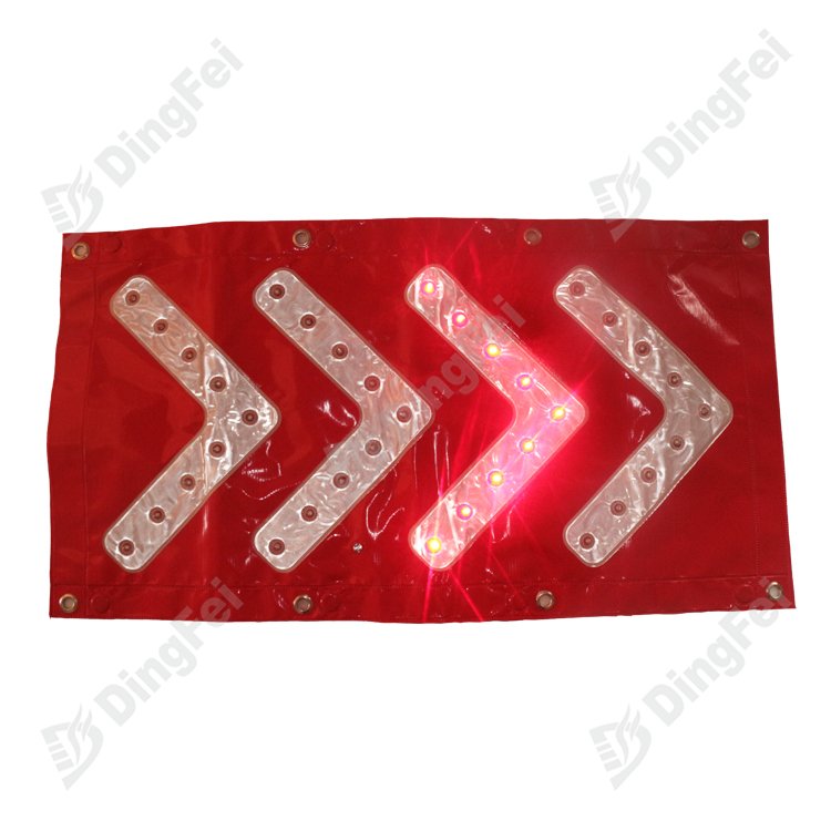 LED Traffic Warning Arrow Construction Directional Light Sign - 